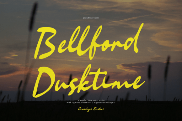 Bellford Dusktime Font for Business Branding