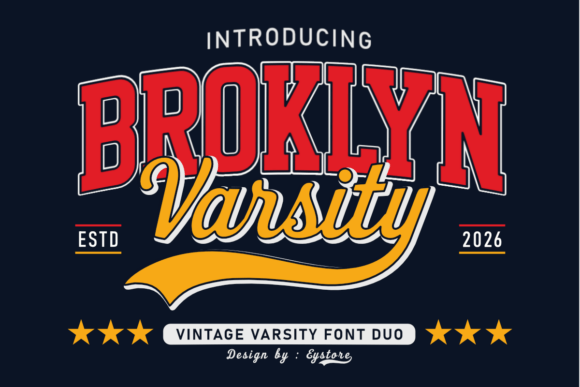 Broklyn Varsity Font