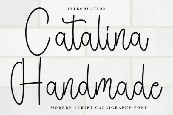 Catalina Handmade Font for Creative Campaigns