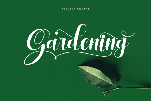 Gardening Font for Creative Design