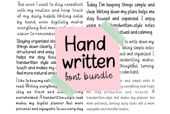 Handwritten Font Bundle for Business Branding