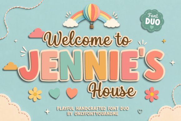 Jennies House Font for Creative Projects