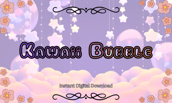 Kawaii Bubble Font