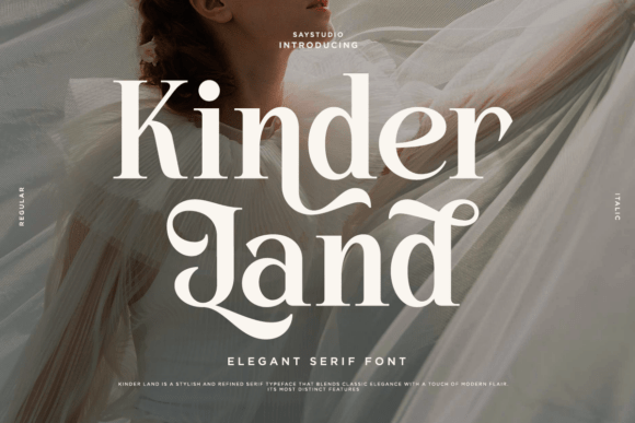 Kinder Land Font for Web Design