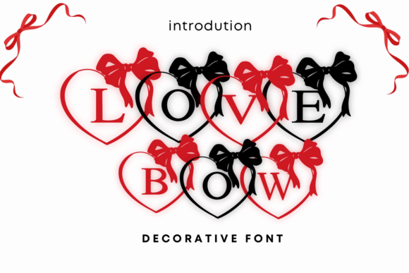 Love Bow Font for Web Design