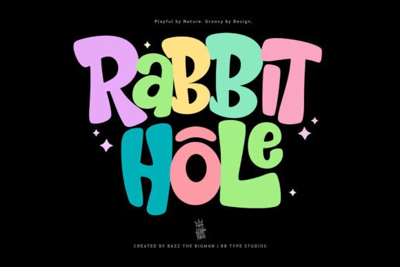 Rabbit Hole Font: Bold and Playful