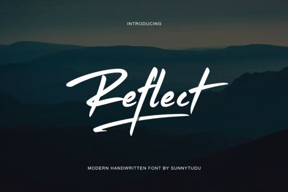 Reflect Handwritten Font for Creative Projects