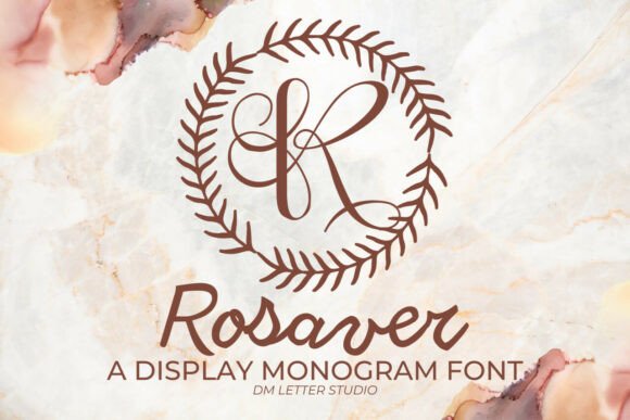 Rosaver Monogram Font for Elegant Branding