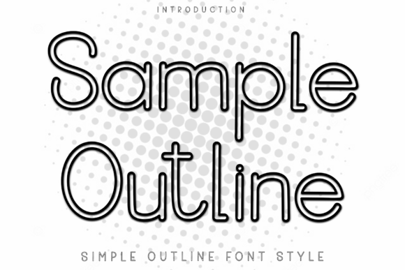 Sample Outline Font for Business Branding