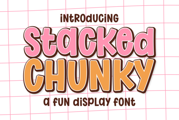 Stacked Chunky Font for Business Branding