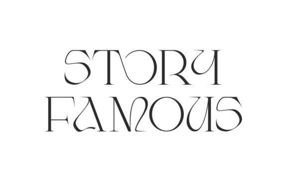 Story Famous Font for Elegant Design