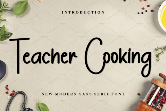 Teacher Cooking Font