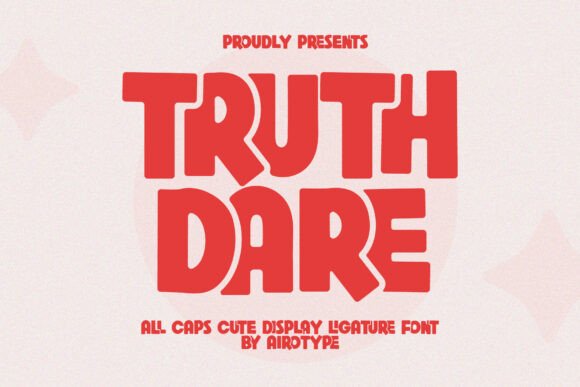 Truth Dare Font for Creative Projects