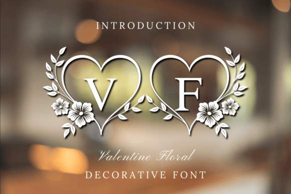 Valentine Floral Font