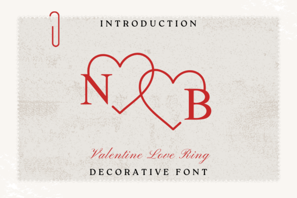 Valentine Love Ring Font