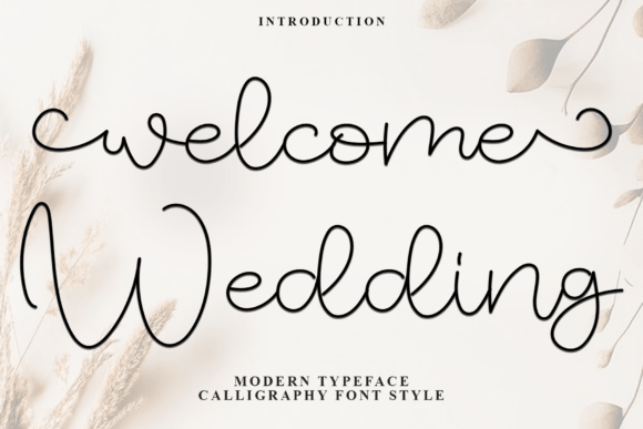 Welcome Wedding Font